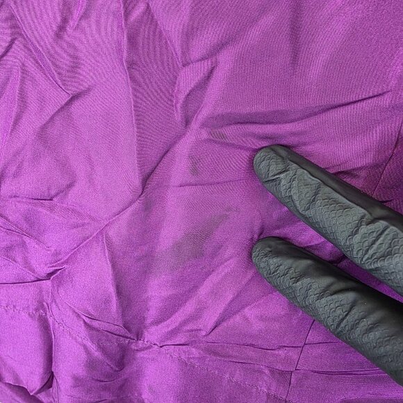 Banana Republic Dress Womens Medium Purple Silk Cowl Neck Sleeveless Elegant - Picture 10 of 11